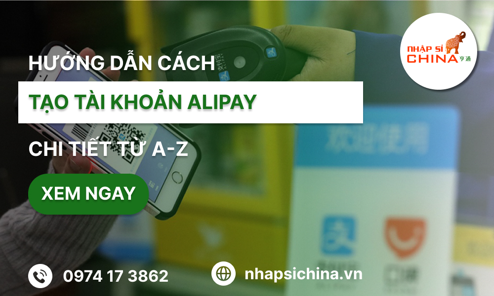 Hướng dẫn tạo tài khoản thanh toán Alipay