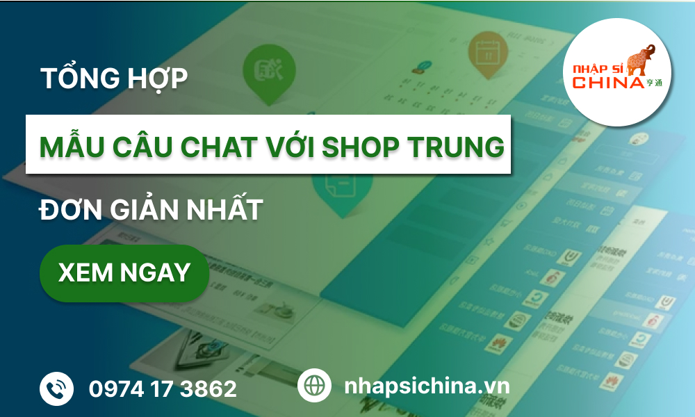 Tổng hợp các mẫu câu chat với shop trung đơn giản