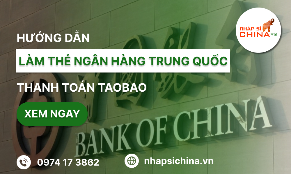 Người việt nam làm thẻ ngân hàng Trung Quốc