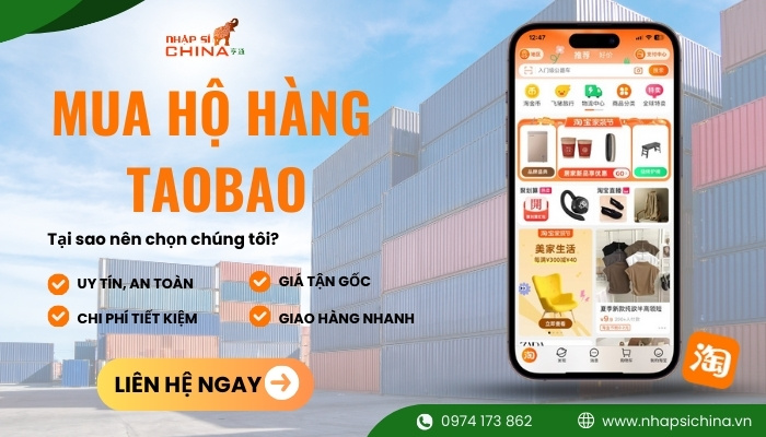 Nhập Sỉ China chuyên mua hộ hàng Taobao uy tín