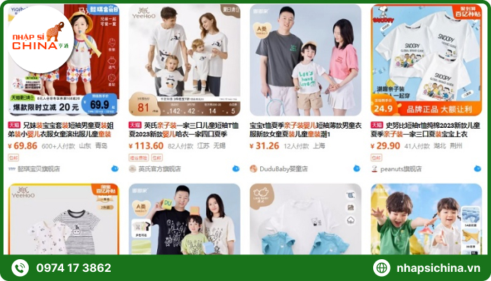 Các shop quần áo đẹp trên taobao cho mẹ và bé