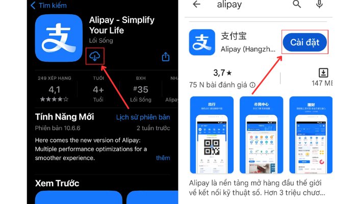 Tải app Alipay về máy tính, điện thoại