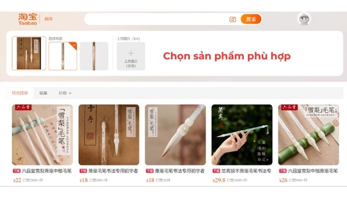 Chọn các sản phẩm phù hợp