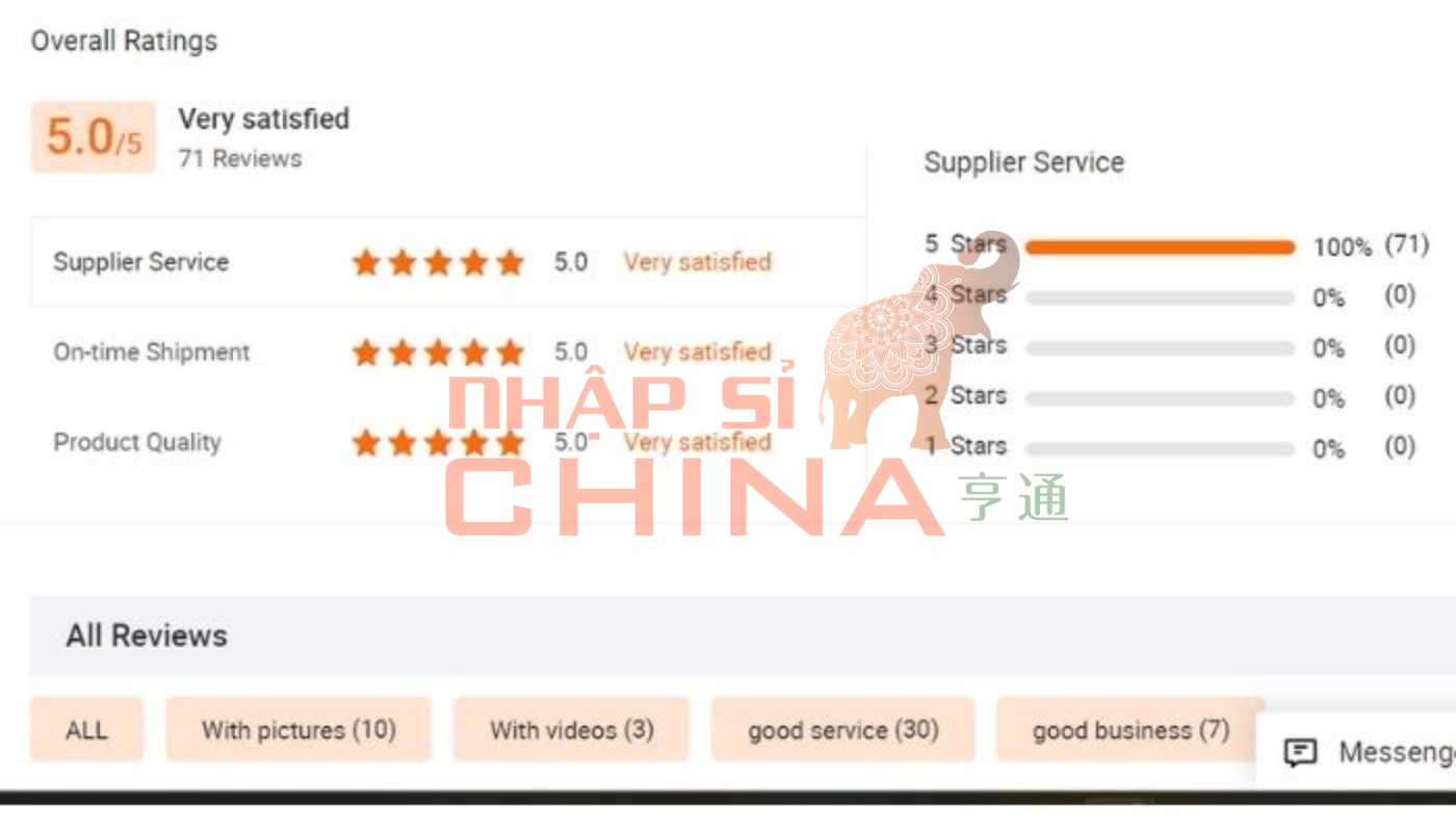 Tìm hiểu đánh giá của khách hàng là một cách tìm nhà cung cấp trên Alibaba hiệu quả