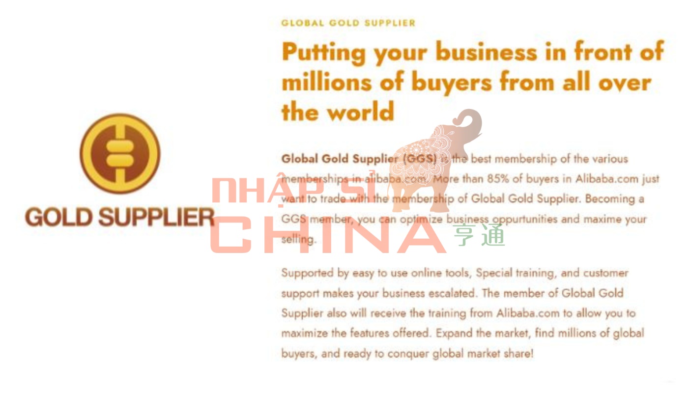 Biểu tượng Gold Supplier giúp đánh giá chính xác