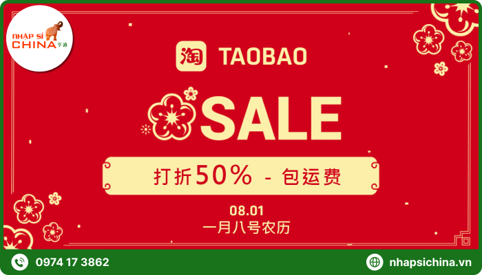 Ngày 8/1 âm lịch Taobao sale lớn