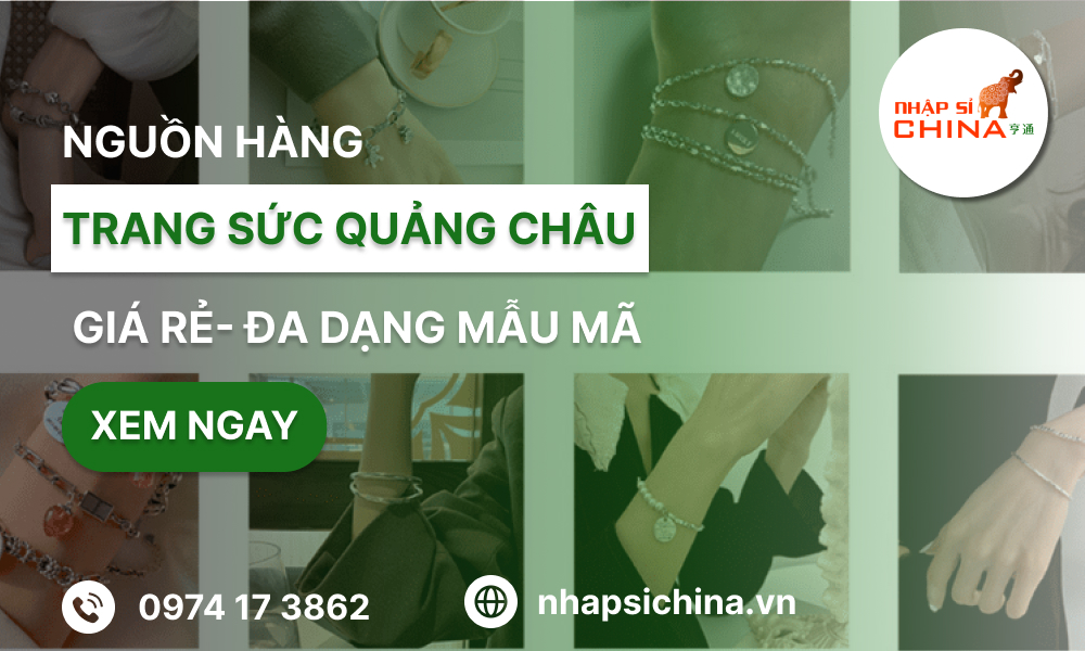 Nguồn hàng trang sức Quảng Châu đẹp