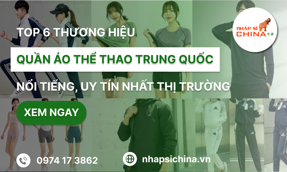 top thương hiệu quần áo thể thao trung quốc uy tín